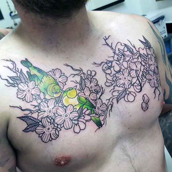 tatuagem flor de cerejeira 124