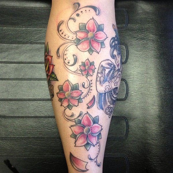 tatuagem flor de cerejeira 134