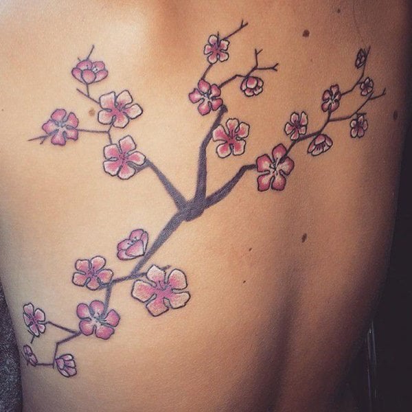 tatuagem flor de cerejeira 137