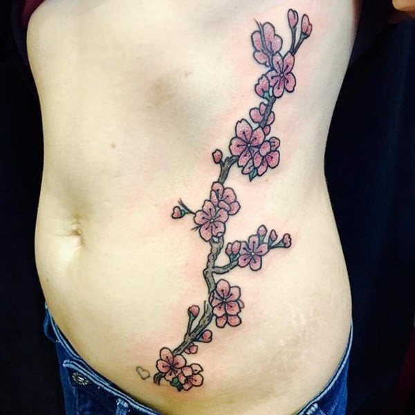 tatuagem flor de cerejeira 140