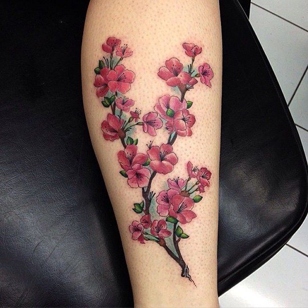 tatuagem flor de cerejeira 141