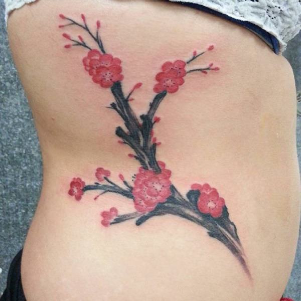 tatuagem flor de cerejeira 168