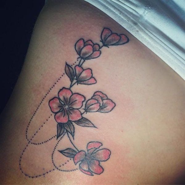 tatuagem flor de cerejeira 174
