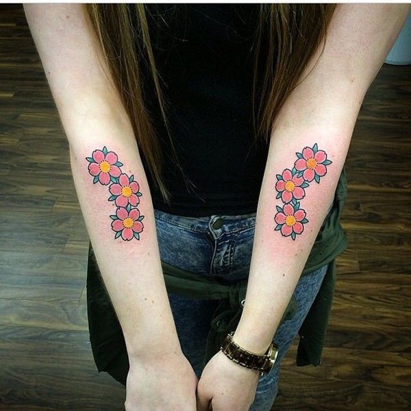 tatuagem flor de cerejeira 175
