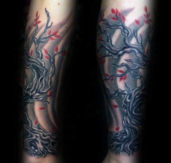 tatuagem flor de cerejeira 178