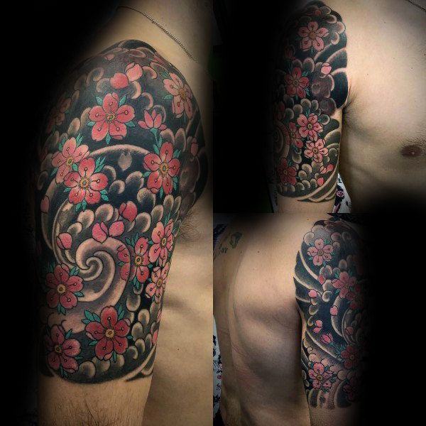 tatuagem flor de cerejeira 187