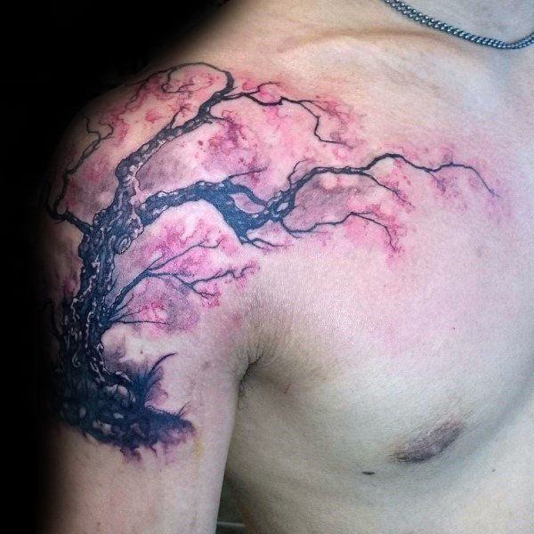 tatuagem flor de cerejeira 195