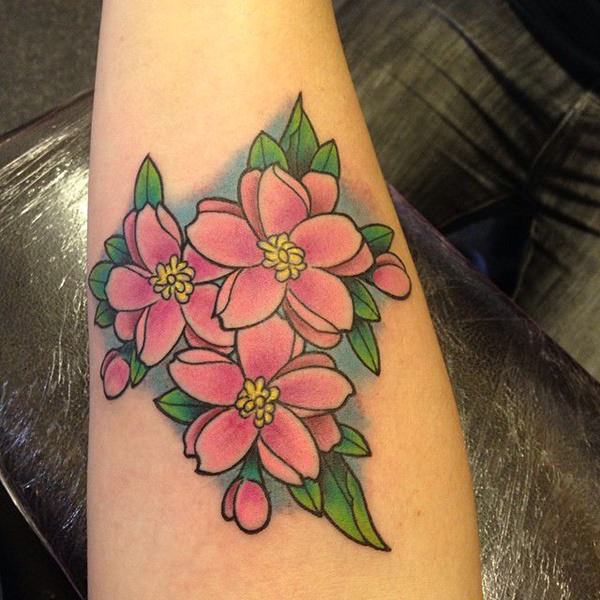 tatuagem flor de cerejeira 197