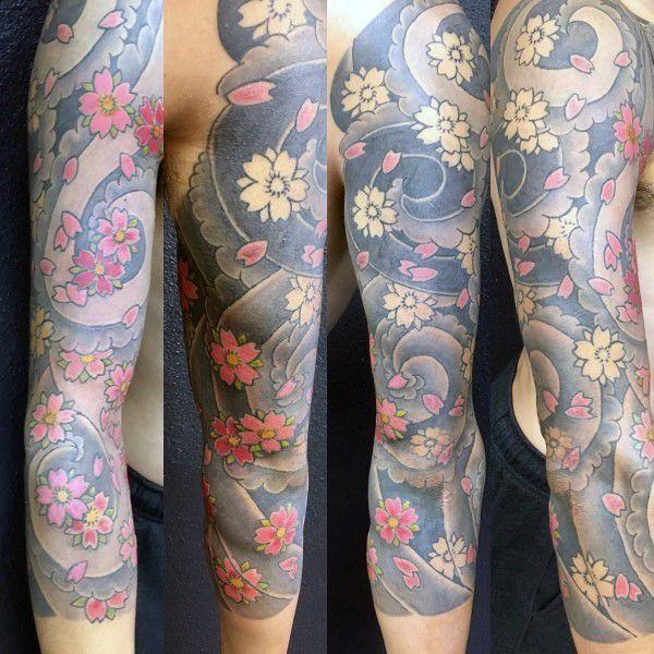 tatuagem flor de cerejeira 213