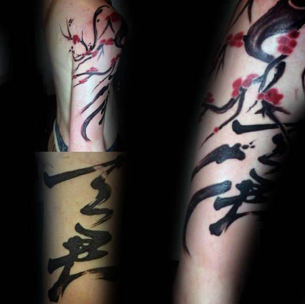 tatuagem flor de cerejeira 224
