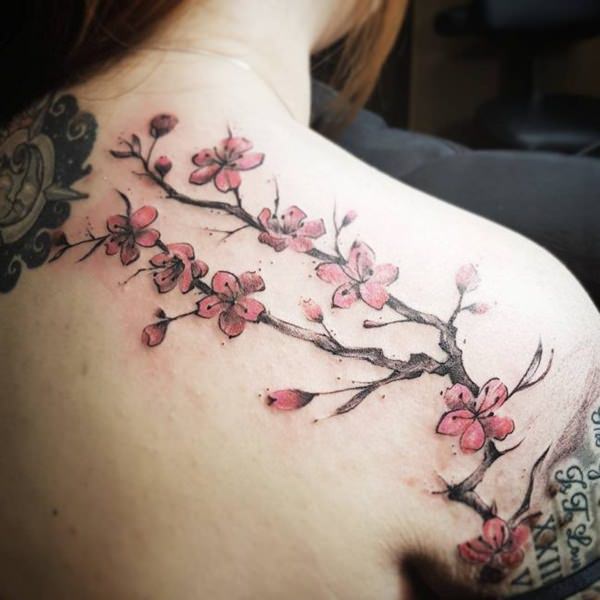 tatuagem flor de cerejeira 238