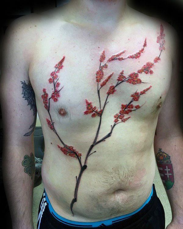 tatuagem flor de cerejeira 247
