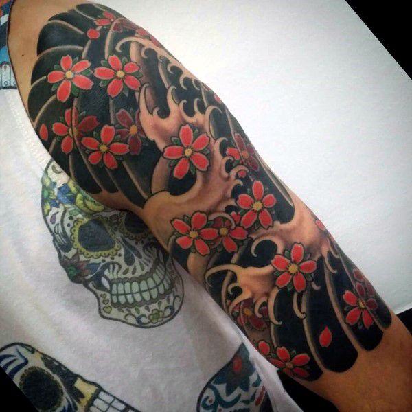 tatuagem flor de cerejeira 253