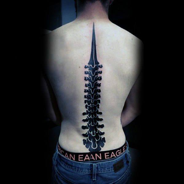 tatuagem coluna vertebral 170