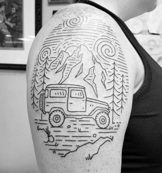 tatuagem jeep 64