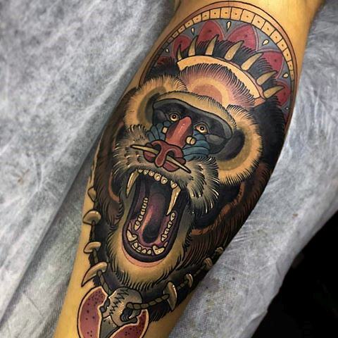tatuagem babuino 109