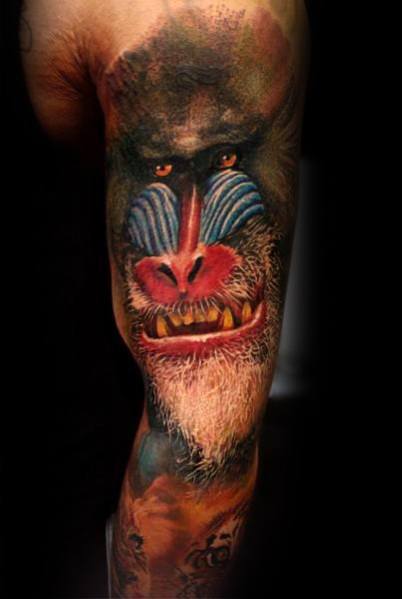tatuagem babuino 115