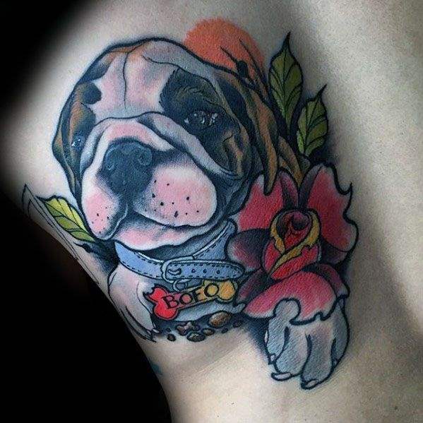 tatuagem bulldog 17
