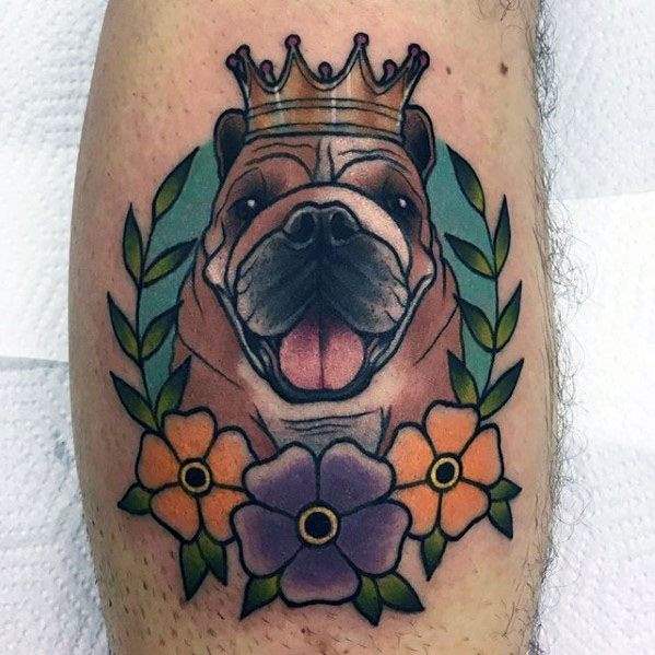 tatuagem bulldog 55