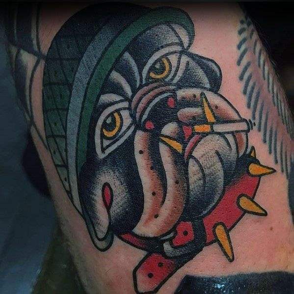 tatuagem bulldog 91