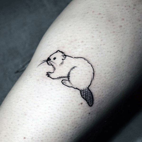 72 tatuagens de castores para sua alegria
