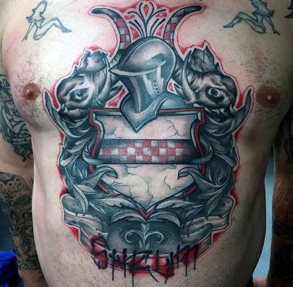 tatuagem escudo 17