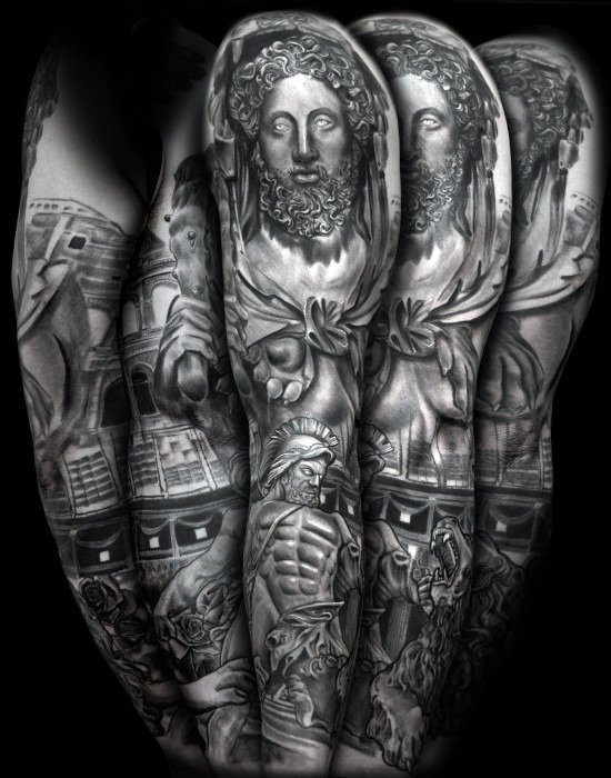 tatuagem estatua romana09