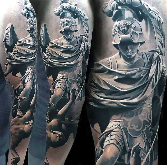 tatuagem estatua romana47