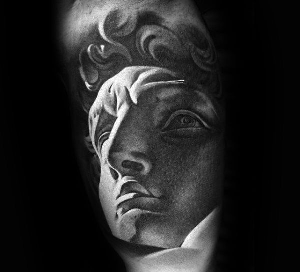 tatuagem estatua romana81
