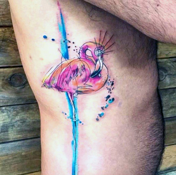 tatuagem flamingo 17