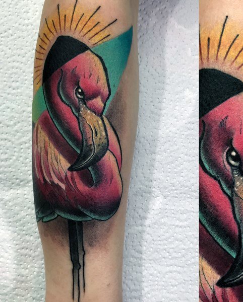 tatuagem flamingo 21