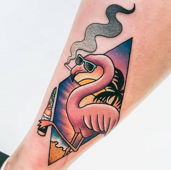 tatuagem flamingo 41