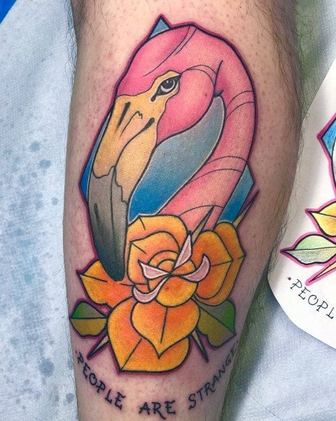 tatuagem flamingo 79
