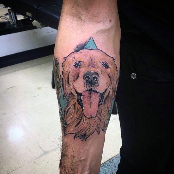 68 tatuagens de cachorro Golden Retriever para o seu bom gosto
