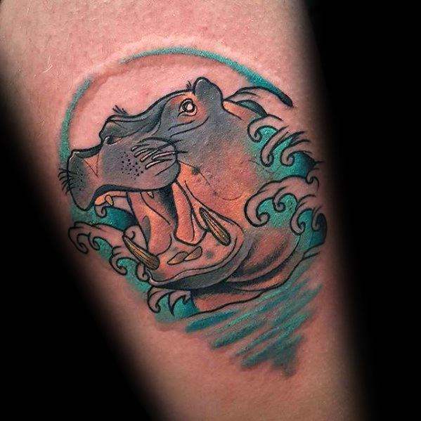 53 tatuagens de hipopótamos e o significado