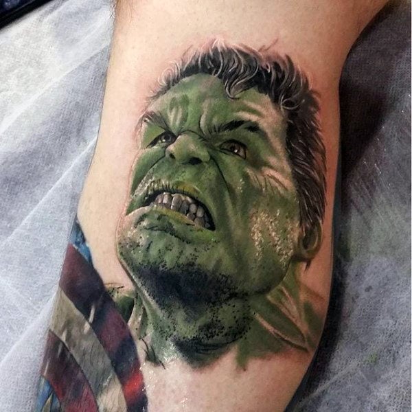 80 tatuagens do Incrível Hulk para sua escolha agora