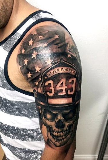 tatuagem bombeiro 33
