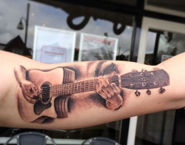 60 tatuagens de guitarras para você comemorar