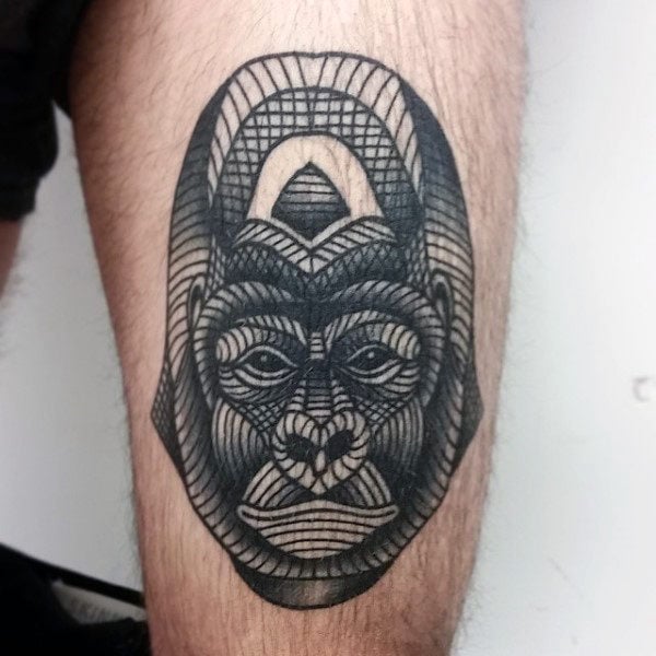 tatuagem gorila 100