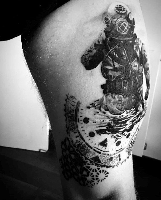 tatuagem mergulhador 43