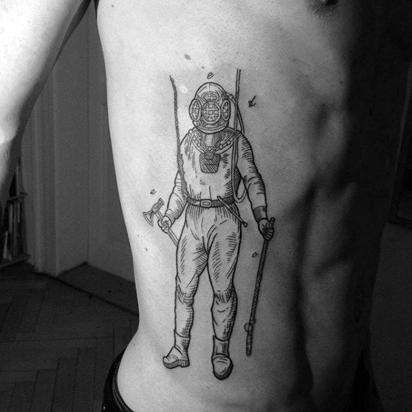tatuagem mergulhador 63