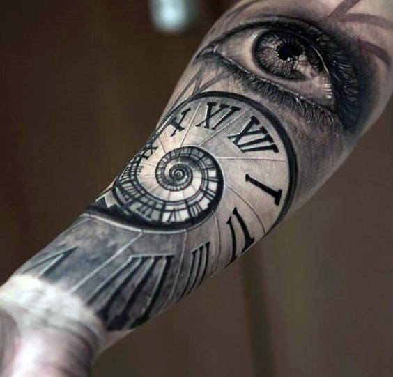 tatuagem numeros romanos 45