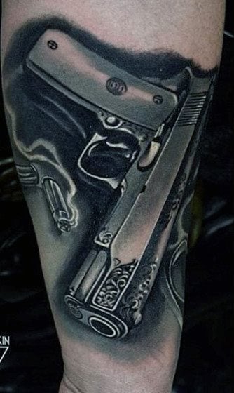 tatuagem pistola 13