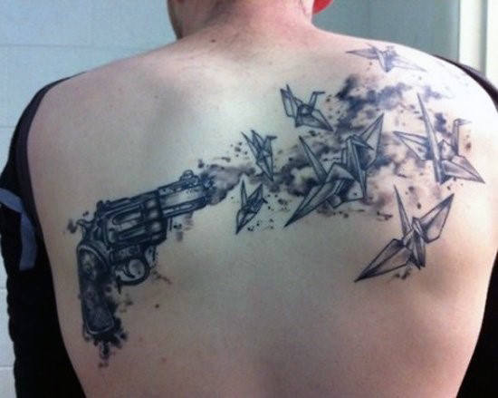 tatuagem pistola 40