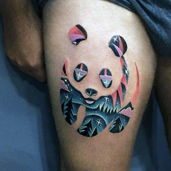 tatuagem urso panda 117
