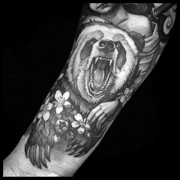 tatuagem urso panda 133