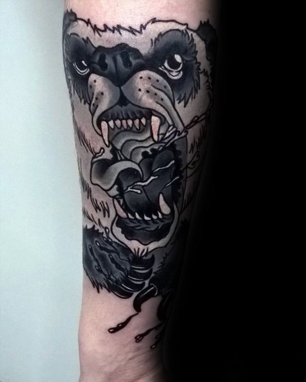 tatuagem urso panda 151