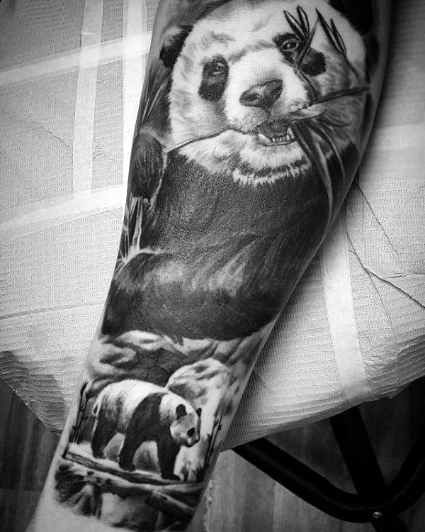 tatuagem urso panda 159