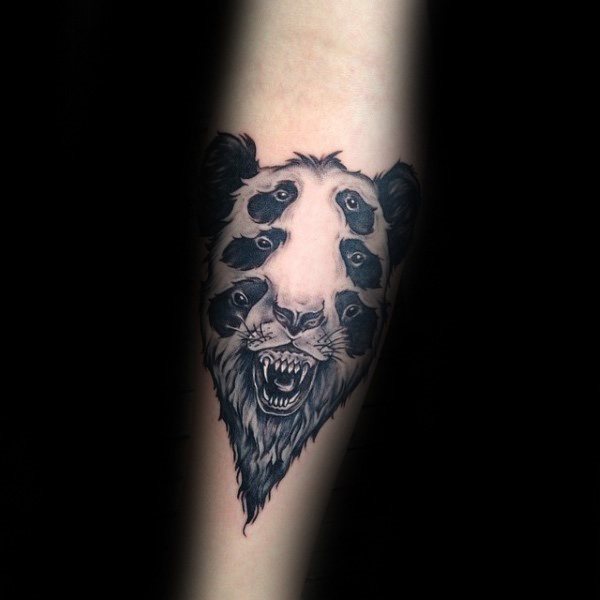 tatuagem urso panda 163