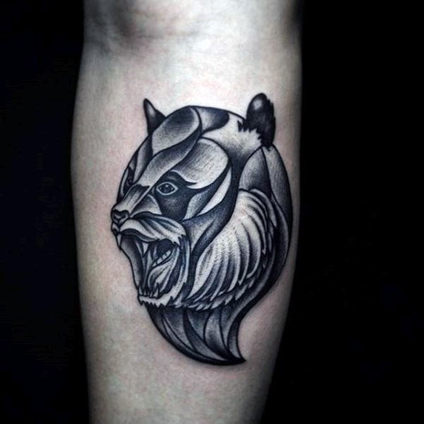 tatuagem urso panda 35